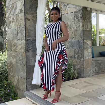 Style Loft Collection African Pinstriped Dress