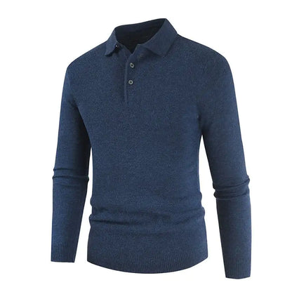 Style Loft Collection Turning Ideas Into Execution Knitted Polo Long Sleeve Shirt