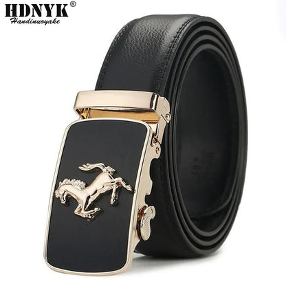 Style Loft Collection Przewalski Automatic Buckle Leather Belt