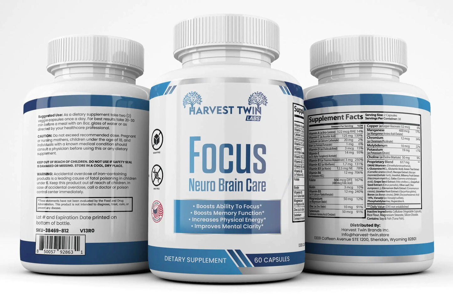 Style Loft Collection Neuro Plus Brain for Focus, Memory, Energy, and Clarity