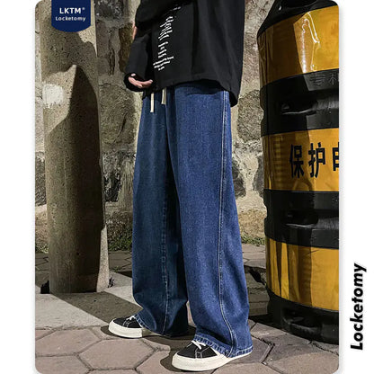 Style Loft Collection Like It Or Love It Loose Fit Denim Wide-Leg Pants