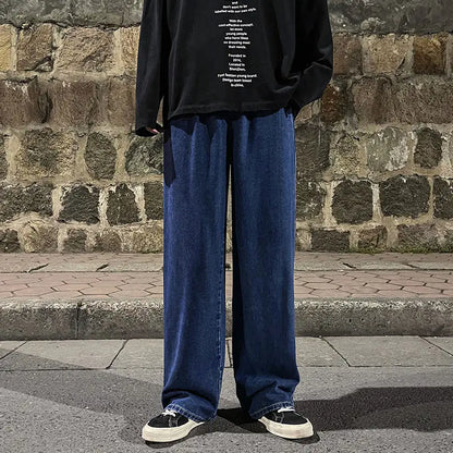 Style Loft Collection Like It Or Love It Loose Fit Denim Wide-Leg Pants