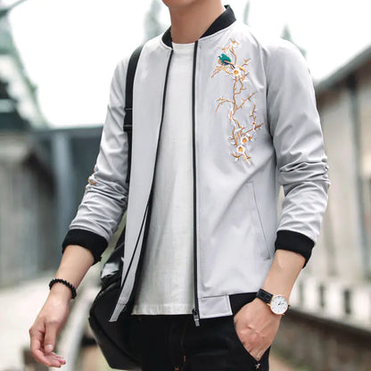 Style Loft Collection Lotus Blossom Lightweight Embroidered Jacket