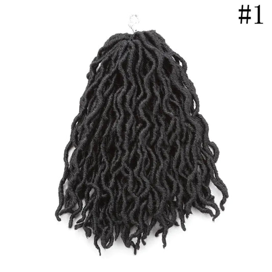 Style Loft Collection Colored 12-Inch Wavy Dreadlock Hair Extensions