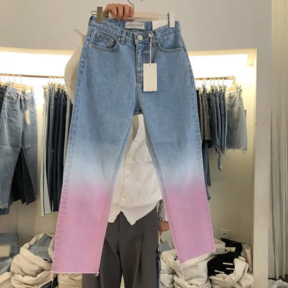 Style Loft Collection Color Frayed Denim Trousers
