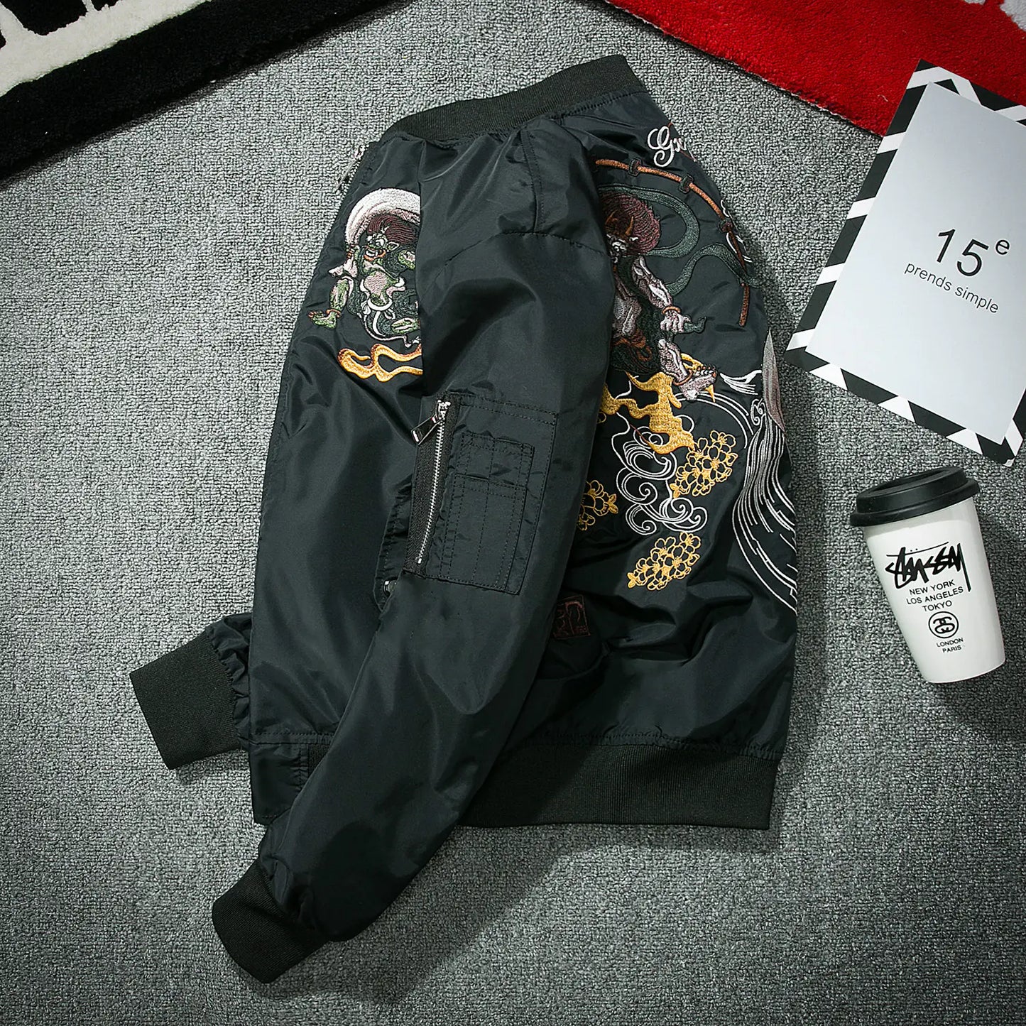 Style Loft Collection Hannya Embroidered Pilot Jacket