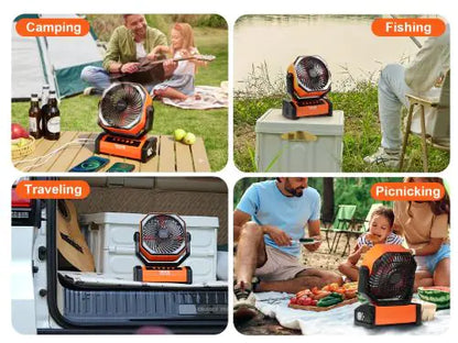 Style Loft Collection 360 Degree Portable Rechargeable Lantern Fan