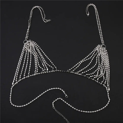 Style Loft Collection Rhinestone Bikini Body Chain Jewelry
