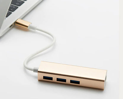 Style Loft Collection DigitalLoft 100mbps USB-C to Ethernet Hub Adapter