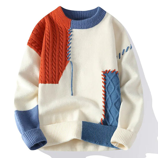 Style Loft Collection Epic Story In The Making Patchwork Sweater