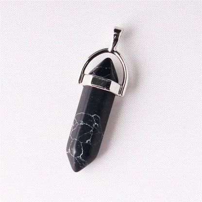 Style Loft Collection Natural Stone Crystal Agate Pendant