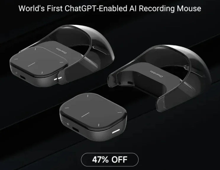 Style Loft Collection CyberStyle Wireless Charging Smart AI Mouse with Recording