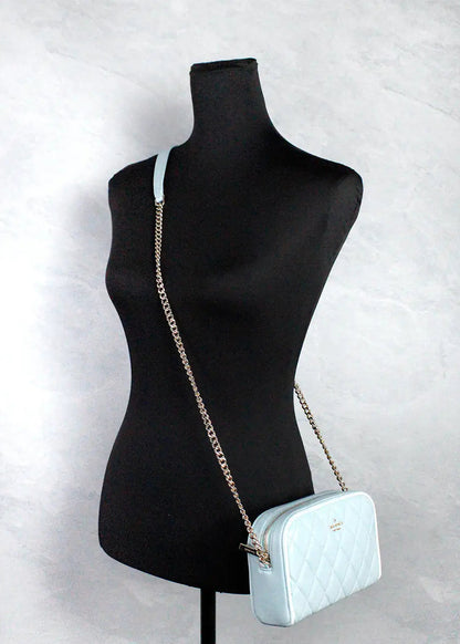 Style Loft Collection x Kate Spade Carey Mini Sage Quilted Camera Crossbody Bag