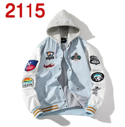 Style Loft Collection Uptown Embroidered Baseball Jacket