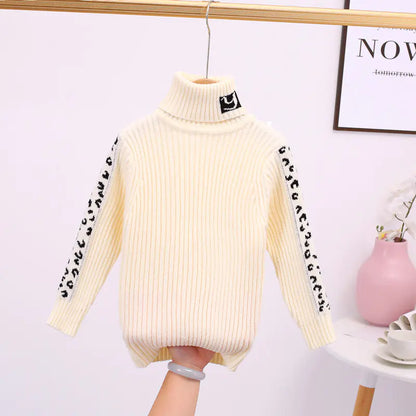 Style Loft Collection BabyStyle Cuvette Cashmere and Velvet Leopard Sweater