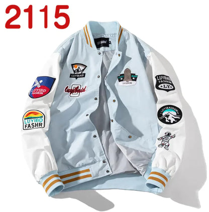 Style Loft Collection Uptown Embroidered Baseball Jacket
