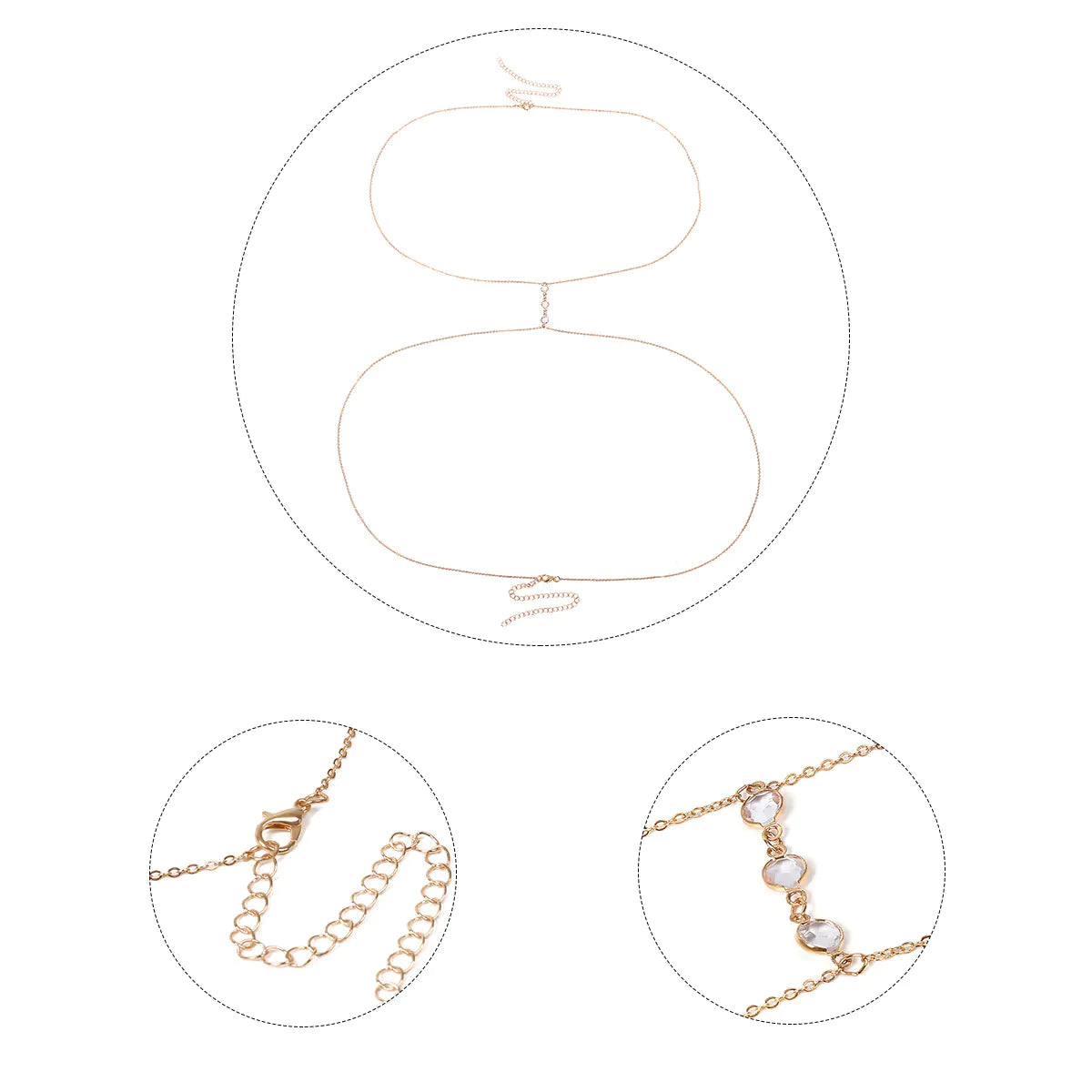 Style Loft Collection Crystal Body Chain Jewelry