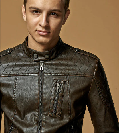 Style Loft Collection Hildebrand Retro Vegan Leather Jacket