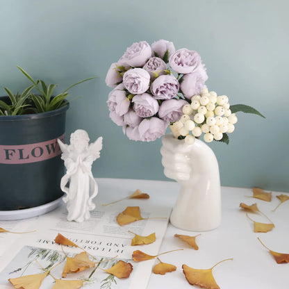 Style Loft Collection 27-Piece Silk Tea Rose Bouquet