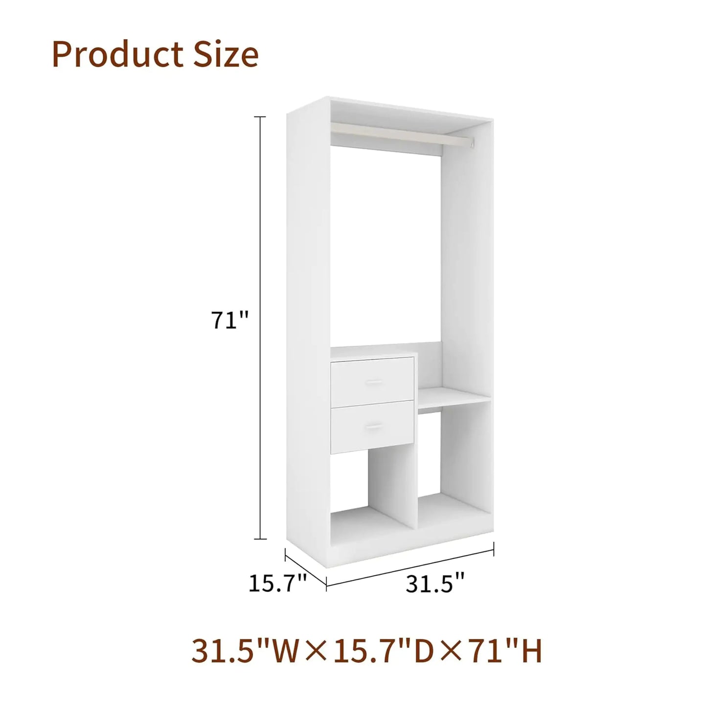 Style Loft Collection 4 Drawer Walk-in Closet Organizer System